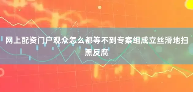 网上配资门户观众怎么都等不到专案组成立丝滑地扫黑反腐